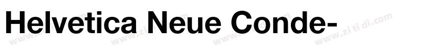 Helvetica Neue Conde字体转换